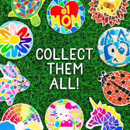 92849 Paint Your Own Turtle Stepping Stone by Horizon Group Usa, 6 Paint Pots and Brush Included, Assorted